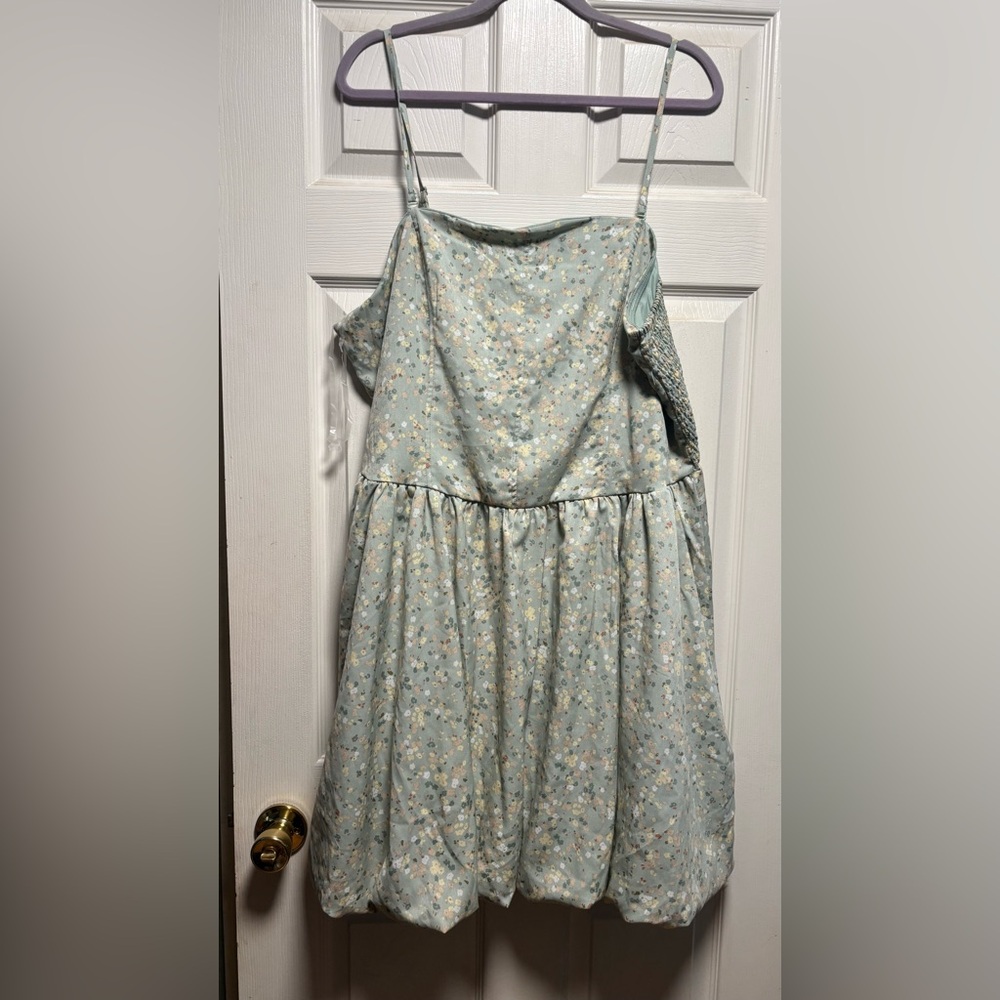 Floral Kids Dress in Light Blue